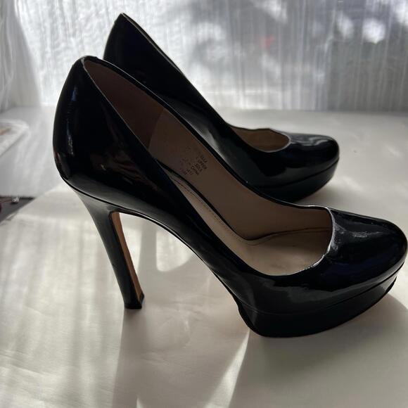 Joan & David Patent Leather Pumps Heels us size 7.5 M Leather shoes women's sexy - Picture 6 of 9